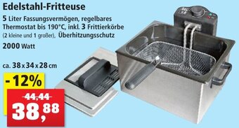 Thomas Philipps Edelstahl-Fritteuse 2000 Watt Angebot