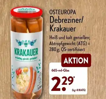 Aldi Nord Debrziner krakauer 665ml Angebot