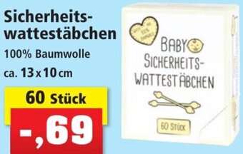 Thomas Philipps Sicherheitswattestäbchen 60 Stück Angebot