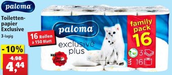 Thomas Philipps paloma Toilettenpapier Exclusive 3-lagig Angebot