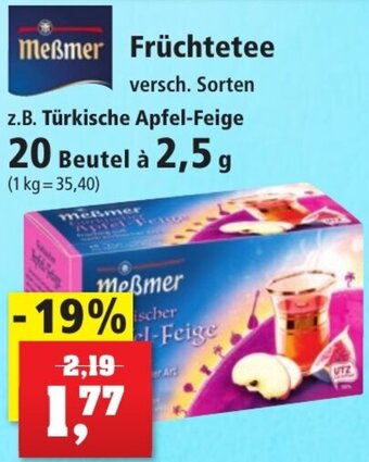 Thomas Philipps Meßmer Früchtetee 20 Beutel à 2,5 g Angebot