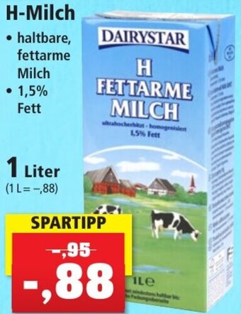 Thomas Philipps DAIRYSTAR H-Milch 1 Liter Angebot