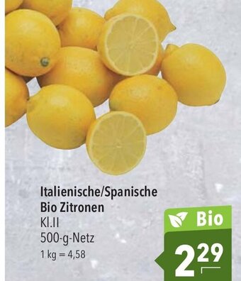 CITTI Markt Bio Zitronen 500g Angebot