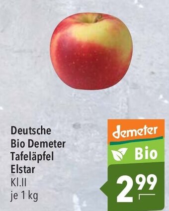 CITTI Markt Bio Demeter Tafeläpfel Elstar KI.II je 1 kg Angebot