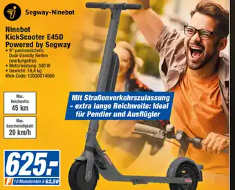 expert Octomedia Ninebot KickScooter E45D Powered by Segway Angebot