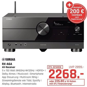 Hirsch und Ille YAMAHA RX-A6A AV-Receiver Angebot