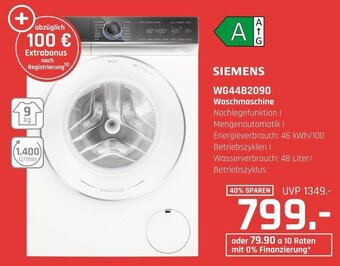 Hirsch und Ille SIEMENS WG44B2090 Waschmaschine Angebot