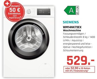 Hirsch und Ille SIEMENS WM14NK73EX Waschmaschine Angebot