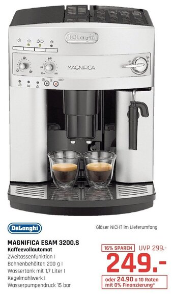 Hirsch und Ille DeLonghi MAGNIFICA ESAM 3200.S Kaffeevollautomat Angebot