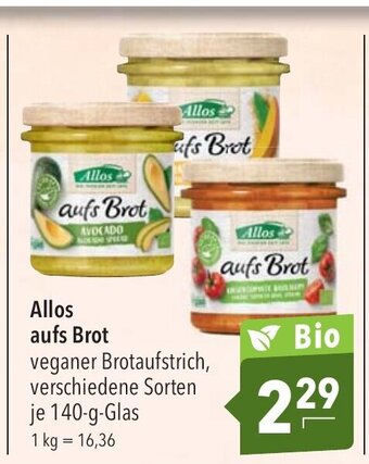 CITTI Markt Allos aufs Brot je 140-g Angebot