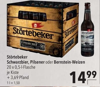 CITTI Markt Störtebeker Schwarzbier, Pilsener oder Bernstein-Weizen 20 x 0,5-l Angebot