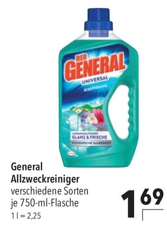 CITTI Markt Der General Allzweckreiniger verschiedene Sorten je 750-ml Angebot