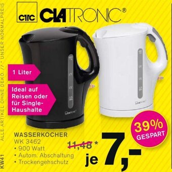 KODi Clatronic WASSERKOCHER WK 3462 Angebot