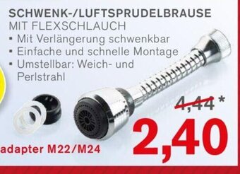 KODi SCHWENK-/LUFTSPRUDELBRAUSE MIT FLEXSCHLAUCH Angebot