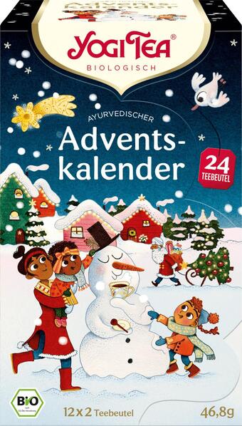 dm drogerie Yogi tea adventskalender 2023, 24 ayurvedische tee's Angebot