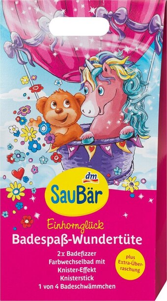 dm drogerie Saubär kinder badezusatz wundertüte einhornglück Angebot