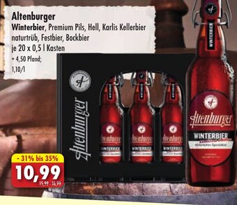Lösch Depot Altenburger Winterbier 20 x 0,5 l Kasten Angebot