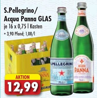 Lösch Depot S.Pellegrino/ Acqua Panna GLAS 16 x 0,75 l Kasten Angebot