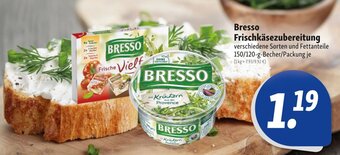 Nah & Frisch BRESSO Frischkäsezubereitung 150/120 g Becher/Packung Angebot