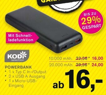 KODi KODI selection POWERBANK 10.000 Angebot