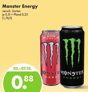 Trink und Spare Monster Energy 0,5 l Angebot