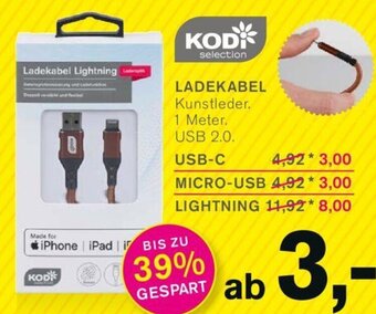 KODi KODI selection LADEKABEL - USB-C Angebot