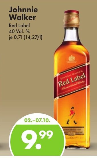 Trink und Spare Johnnie Walker 0,7 l Angebot