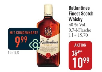 Galeria Markthalle Ballantines Finest Scotch Whisky 0,7-l-Flasche Angebot