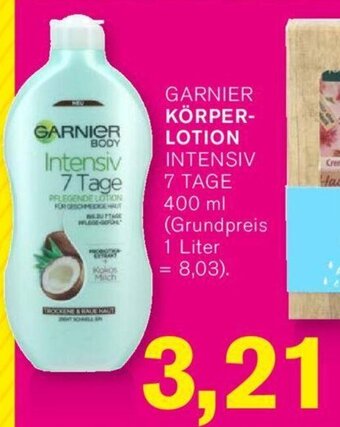 KODi GARNIER KÖRPERLOTION 400ml Angebot