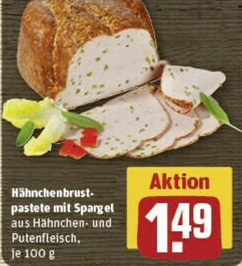 REWE Hähnchenbrust-pastete mit Spargel 100 g Angebot