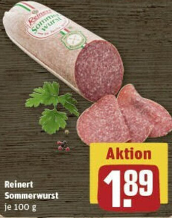 REWE Reinert Sommerwurst 100 g Angebot