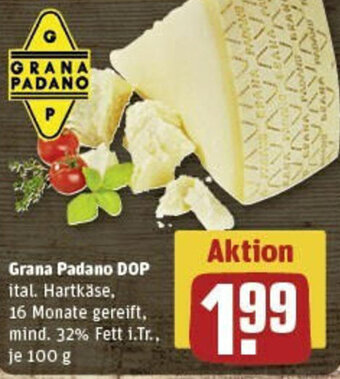REWE Grana Padano DOP 100 g Angebot