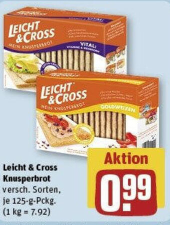 REWE Leicht & Cross Knusperbrot 125-g-Pckg. Angebot