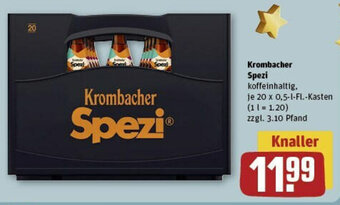 REWE Krombacher Spezi 20 x 0,5 l Fl.Kasten Angebot
