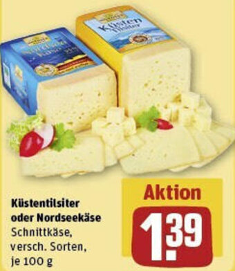 REWE Küstentilsiter oder Nordseekäse 100 g Angebot