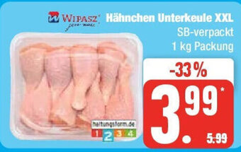 Edeka Hähnchen Unterkeule XXL 1 kg Packung Angebot