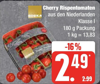 Edeka EDEKA Cherry Rispentomaten 180 g Packung Angebot