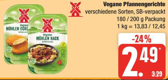 Edeka Vegane Pfannengerichte 180/200 g Packung Angebot