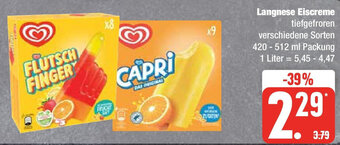 Edeka Langnese Eiscreme 420 - 512 ml Packung Angebot