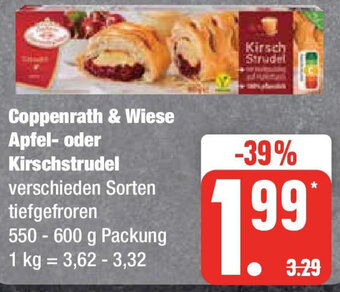 Edeka Coppenrath & Wiese Apfel- oder Kirschstrudel 500-600 g Packung Angebot