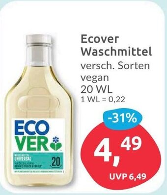 Budni Ecover Waschmittel versch. Sorten 20 WL Angebot