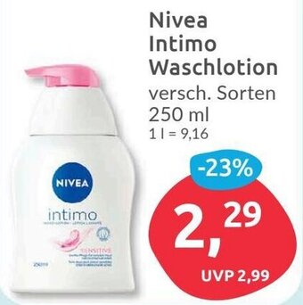 Budni Nivea Intimo Waschlotion 250ml Angebot