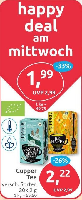 Budni Cupper Tee 20*2g Angebot