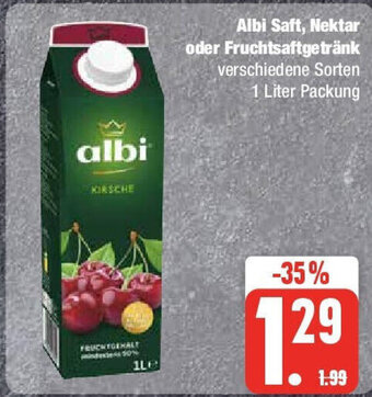 Marktkauf Albi Saft, Nektar oder Fruchtsaftgetränk 1L Angebot