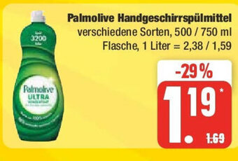 Marktkauf Palmolive Handgeschirrspülmittel verschiedene Sorten, 500/750 ml Angebot