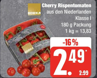 Marktkauf EDEKA SELECTION Cherry Rispentomaten 180 g Packung Angebot