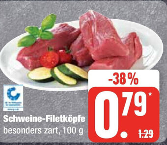 Marktkauf Schweine-Filetköpfe besonders zart, 100 g Angebot
