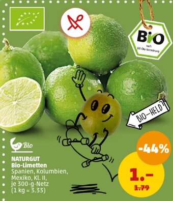 PENNY NATURGUT Bio-Limetten 300 g Netz Angebot