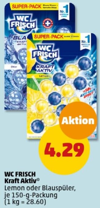 PENNY WC FRISCH Kraft Aktiv 150 g Packung Angebot