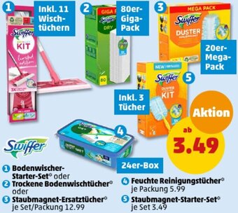 PENNY Swiffer Bodenwischer Starter Set oder 2 Trockene Bodenwischtücher Angebot